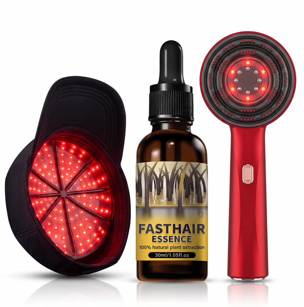 VISION GLOW Red Light Hair Growth Cap — 650nm Laser Therapy for Fuller Hair VISION GLOW